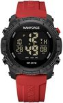 NAVIFORCE Men Sports Waterproof Digital Watches with Stopwatch Alarm Rubber Strap Wristwatch for Women