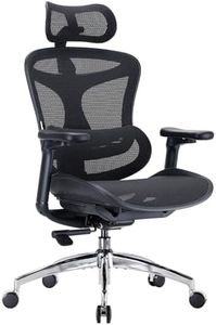SIHOO Doro C300 Ergonomischer Bürostuhl mit ultraweichen 3D-Armlehnen, dynamischer Lordosenstütze für den Homeoffice-Stuhl, Verstellbarer R ückenlehne (Schwarz)