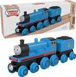 Thomas & Friends Wooden Railway Toy Train Edward Push-Along Wood Engine & Coal Car for Toddlers & Preschool Kids Ages 2+ Years (Amazon Exclusive)