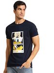 Bewakoof Men's Mickey 100% Cotton T-Shirt - Regular Fit, Round Neck, Half Sleeves