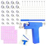 HMIEPRS Ear Piercing Gun Kit 225PCS Stainless Steel Earrings Ear Body Nose Self Salon Home Use Tools Piercing Machine Set Hypoallergenic Ear Piercing Professional Studs Jewelry Earrings Hole Needle Navel/Belly Button