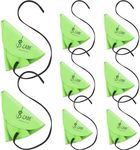 Yinder 8 Pcs Clarinet Swab Clarinet Cleaning Cloth Pull Through Swab Instrument Cleaner Cloth Clarinet Cleaning Cloth Swab for Inside Tube Suitable Clarinet Piccolo Flute Sax Saxophone (Green)