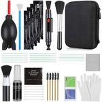 17-in-1 Camera Cleaning Kit for DSLR Cameras (Canon, Nikon,Sony), with Air Blower, Cleaning Pen, Detergent, Cleaning Cloth, Lens Brush, Carry Case