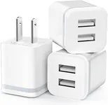 USB Wall Charger, LUOATIP 3-Pack 2.