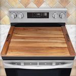 Noodle Board Stove Cover-Acacia Wood Stove Top Covers for Electric Stove and Gas Stove-Wooden Stovetop Cover for Counter Space-Stove Burner Covers-Sink Cover RV Stove Top Cover