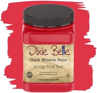 (950ml) - Dixie Belle Paint Company Chalk Finish Furniture Paint Honkey Tonk Red) (950ml)