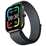 Fire-Boltt Ninja Call Pro Max Nyluxe Smart Watch 2.01″ with Bluetooth Calling, Voice Assistance, SpO2 & Heart Rate Monitor, 120+ Sports Modes, IP67 Waterproof, Smart Watch for Men & Women - Grey