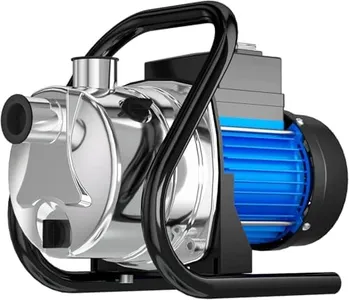 PANRANO Water Transfer Pump 110V Shallow Well Pump 1.2HP 1500GPH Electric Portable Garden Pressure Booster Pumps for Pool Draining Farm Irrigation Lake Lawn Sprinkler System