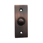 Adonai Hardware Rectangular Victorian Brass Bell Push or Door Bell or Push Button (Oil Rubbed Bronze)