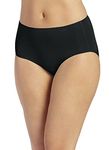 Jockey Women's Underwear No Panty Line Promise Tactel Hip Brief, Black, 5