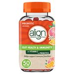 Align Gut Health & Immunity Prebiotic + Probiotic Gummies, Helps Support Good Health and Immune Function, Citrus Flavoured, 50 Count