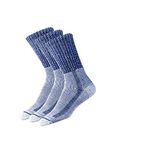 thorlos mens Lth Max Cushion Hiking Crew Socks, Navy (3 Pairs), Large