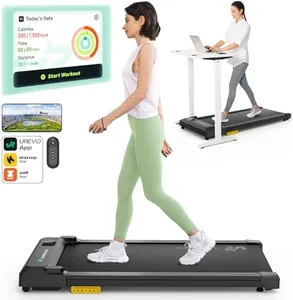 UREVO Walking Pad, Treadmills for Home Small, Under Desk Treadmill with 300 Lbs Capacity, APP Supported, Portable Walking Treadmill