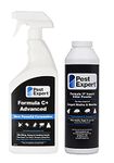 Pest Expert Formula C+ Carpet Moth Killer Spray Treatment 1ltr & Moth Killer Powder 300g - Fast Acting & Long-Lasting Control for Moths, Eggs & Larvae - Professional Strength Approved for Amateur Use