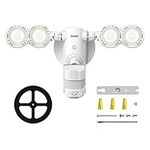 SANSI LED Security Lights Motion Sensor Light Outdoor, Dusk to Dawn Flood Light Outdoor, 30W 4000lm 5000K Motion Light, IP65 Waterproof Motion Sensor Flood Light Exterior Light, White