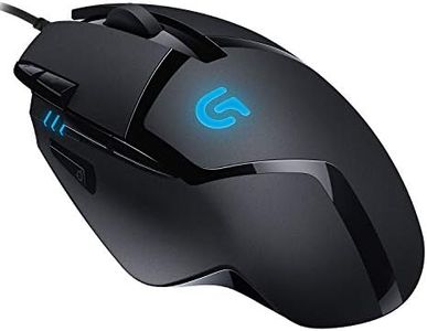 Logitech G402 Hyperion Fury Wired Gaming Mouse, 4,000 DPI, Lightweight, 8 Programmable Buttons, Compatible with PC/Mac - Black