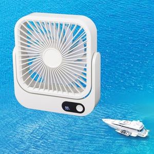 TEITEAI Cruise Fan, Cruise Ship Approved USB Fan, Magnetic Base, 6-10 Hour Battery, Five Speed Control