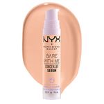 NYX PROFESSIONAL MAKEUP, Bare With Me, Concealer Serum, 24HR Hydration, Vegan Formula - 2.5 Medium Vanilla, 9.6mL