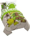 Jay Franco Shrek Twin Size Comforter Set - 7 Piece Bedding Includes Sheet Set & Pillow Covers - Super Soft Bedding