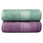 Yoofoss Bamboo Bath Towels 2 Pack Towel Set 500 GSM 70 x 140 cm Extra Large Bath Towels Super Soft & Highly Absorbent Bath Sheets Highly Absorbent and Quick Dry