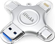 iDiskk 512GB MFI Certified Photo Storage for iPhone USB Flash Drive for USB-C iPad Android Samsung USB for iPhone 14/13/13 pro/12/12 pro/12 mini/11/11/Pro/XR/X, Photo Stick for Computer,MacBook…