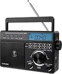 Retekess TR629 Radio AM FM, Portable Radio Support Recording,USB TF Card, FM Radio Powered by Battery or AC Power, Shortwave Radio with LCD Display for Household Outdoor