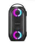 Soundcore Anker Rave Mini Portable All-Weather Speaker, Huge 80W Sound, Fully Waterproof, USB Charger, Beat-Driven Light Show, App, Party Games for Outdoor, Tailgating, Beach, Camping