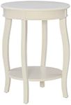 Powell White Shelf Phipps Side Table