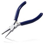 LEONTOOL Concave and Round Pliers Hollow/Round Nose Pliers Wire Ring Looping Pliers Wire Bending Pliers Jewelry Making Pliers for Handmade DIY Hobby Projects Tools