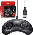 Sega Genesis Mini 6 Button USB Controller Black