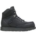 Wolverine Men's Hellcat MOC Toe Wedge 6" Construction Boot, Black, 7.5