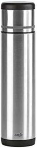 Emsa 509238 Isolierflasche, Mobil genießen, 700 ml, Safe Loc Pro Verschluss, Schwarz-Anthrazit, Mobility