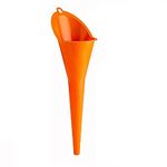 AASONS Multi-Function Plastic Long Neck Oil Funnel - for All Automotive Oils, Lubricants, Engine Oils, Water, Diesel Fuel, Kerosene and | Car/Motorcycle Crankcase Fill Funnel Oil Filler (Pack Of 1)