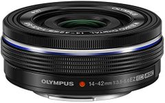 Olympus 14-42mm f3.5-5.6 EZ Interchangeable Lens for Olympus/Panasonic Micro 4/3 Digital Camera (Black) - (International Version)