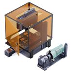 LaserPecker (Deluxe) L4 Dual Laser Engraver for Almost All Materials, 10W Diode + 2W Fiber 4000mm/s Laser Engraver for Metal Wood Acrylic Leather -with Slide & Rotary Extension + Protective Cover