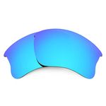 Revant Replacement Lenses Compatible With Oakley Flak Jacket XLJ, Polarized, Ice Blue MirrorShield