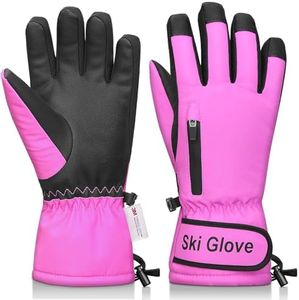 Odtmger Warm and Breathable Snow Gloves - Waterproof and Anti-Slip Ski Gloves for Boys & Girls, Men & Women