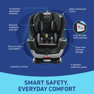 Graco Extend2Fit Convertible Car Seat – Rear & Forward Facing