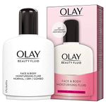 Olay Beauty Fluid Face and Body Moisturiser, 100 ml