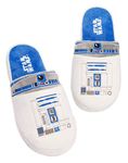 Star Wars Slippers for Men | Yoda Jedi OR R2D2 Options Characters Adults House Shoes | Movie Merchandise Gifts for Him | Memory Foam Slip On Loafers