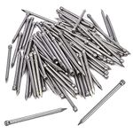 AHEOVSD Oval Steel Nails Carbon Steel Panel Pins Hand Drive 35 mm Lost Head Nail Quantity is About (Pack of 120)