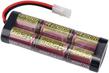 7.2V 4200mAh NiMH Battery Pack Rechargeable NiMH Battery with Tamiya Connector for RC Car RC Truck RC Airplane RC Boat Racing Models