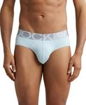 Jockey IC27 Men's Tactel Microfiber Elastane Stretch Solid Brief with Moisture Move Treatment_Sterling Blue_M