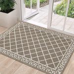 HEBE Indoor Door Mat Front Door Rug 32"x48" Low Profile Inside Doormat for Entryway Absorbent Welcome Doormats Non Slip Entrance Rug Floor Mat for Entry Kitchen Back Door Washable