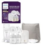 Philips Avent Double Electric Breast Pump, Hospital Strength and Rechargeable Motor, Inspired by Baby's Natural Suckling, Travel Bag, Model SCF398/31