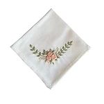 Ladies Embroidery Handkerchief, Lin