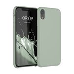 kwmobile Case Compatible with Apple iPhone XR Case - TPU Silicone Phone Cover with Soft Finish - Gray Green