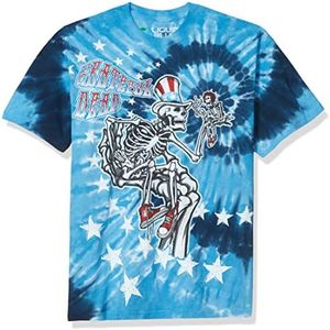 Liquid Blue Men's Uncle Sam I Am T-Shirt, Tie Dye, Large