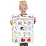 Ready-to-Decorate Emojis About Me Posters - Set of 24