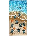 Turtles on The Beach Super Soft Plush Cotton Beach Bath Pool Towel